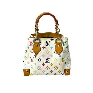 Louis Vuitton Audra Handbag Tote Bag White Multicolor